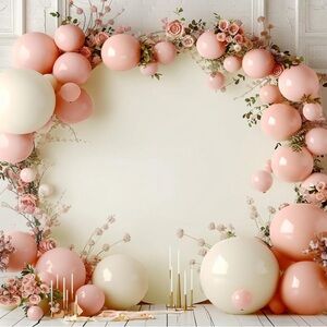 Ivory Round Backdrop